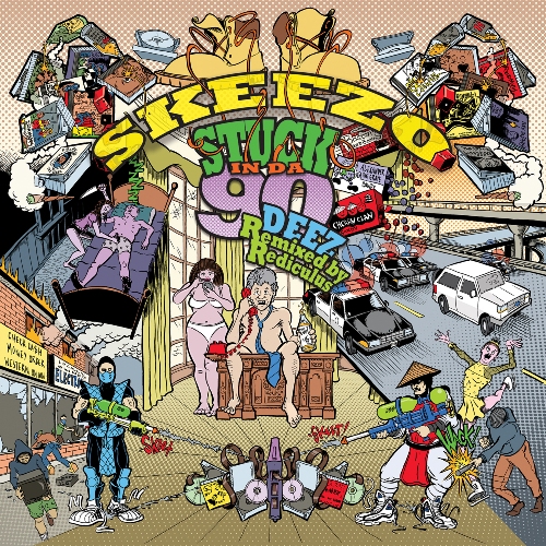 Skeezo x Rediculus Stuck In The 90's Remix Album Cover 500